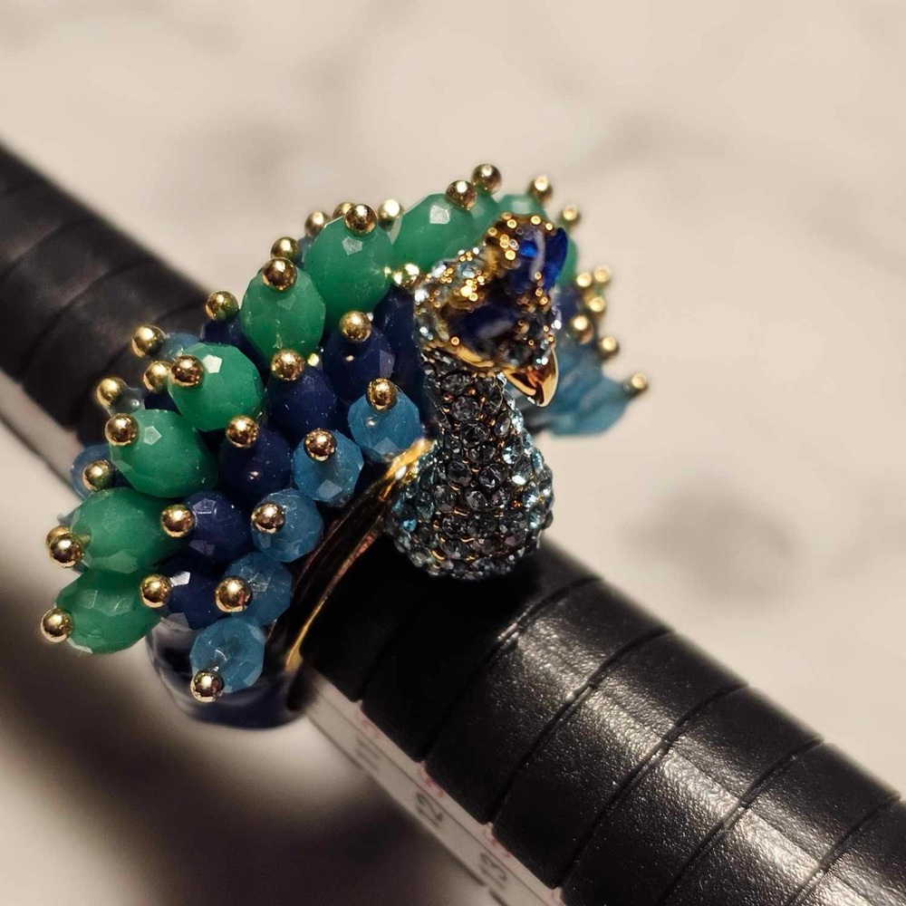 Original KATE SPADE Gorgeous Peacock Statement Ring